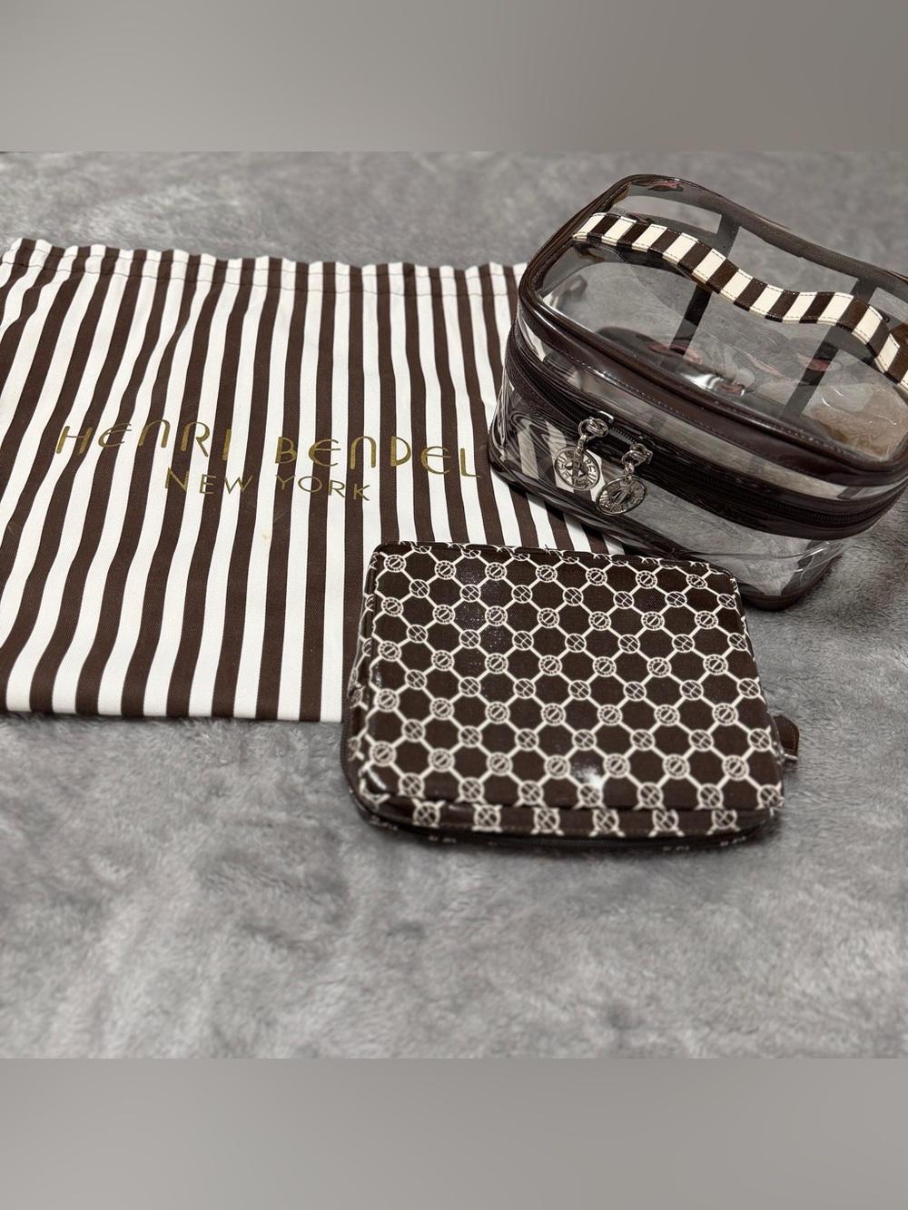Henri Bendel Signature Cosmetic / Accessories Bag